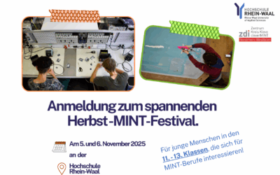 Herbst-MINT-Festival 2025 an der Hochschule Rhein- Waal
