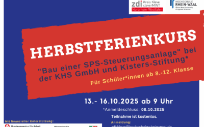 Herbstferienkurs „Bau einer SPS-Steuerungsanlage“ für Schüler*innen ab 8. Klasse