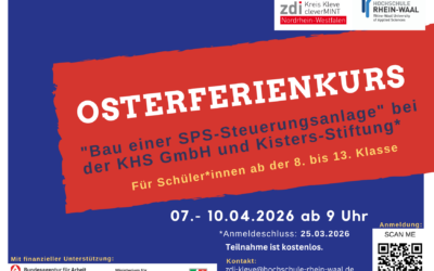 Osterferienkurs „Bau einer SPS-Steuerungsanlage“ für Schüler*innen ab der 8. bis 13. Klasse