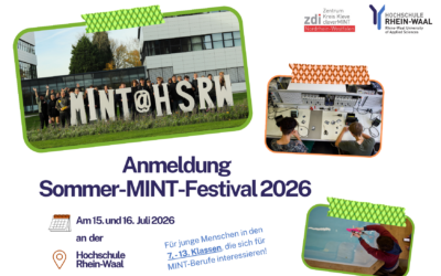 Sommer-MINT-Festival 2026 an der Hochschule Rhein- Waal